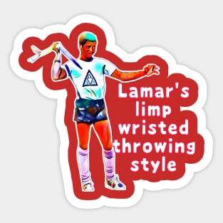 Lamar’s Limp Wristed Throwing Style Sticker